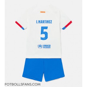 Barcelona Inigo Martinez #5 Replika Bortatröja Barn 2023-24 Kortärmad (+ Korta byxor)